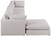 Meridian Furniture - Mackenzie 160" Beige Linen Textured Fabric Upholstered 5pc. Sectional - 688Beige-Sec5B - GreatFurnitureDeal