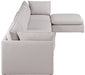 Meridian Furniture - Mackenzie 160" Beige Linen Textured Fabric Upholstered 5pc. Sectional - 688Beige-Sec5B - GreatFurnitureDeal