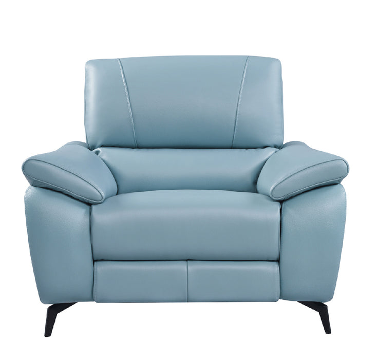 ESF Furniture - 2934 Chair w/ 1 Electric Recliner in Blue - 29341BLUE