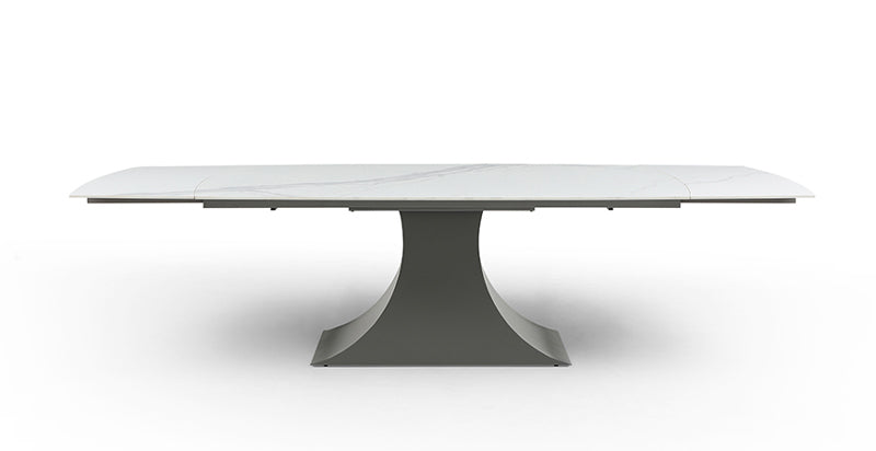 ESF Furniture - 9437 - 7 Piece Dining Table Set in Light Grey - 9437TABLE-1218CHAIRDARKGREY-7SET - GreatFurnitureDeal