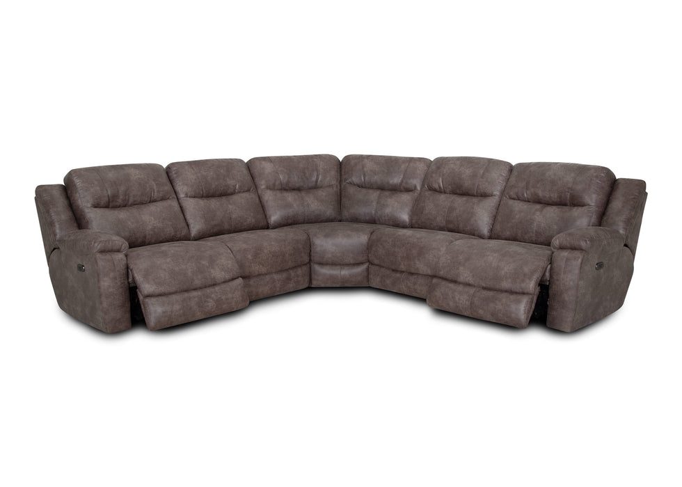 Franklin Furniture - 689 Emerson 5 Piece Power Reclining Sectional Sofa with Power Headrest & USB in Vernon Taupe - 68901-68907-68999-68903-68902 - GreatFurnitureDeal