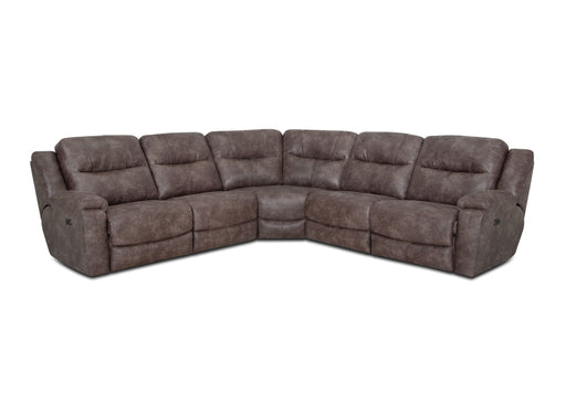 Franklin Furniture - 689 Emerson 5 Piece Power Reclining Sectional Sofa with Power Headrest & USB in Vernon Taupe - 68901-68907-68999-68903-68902 - GreatFurnitureDeal