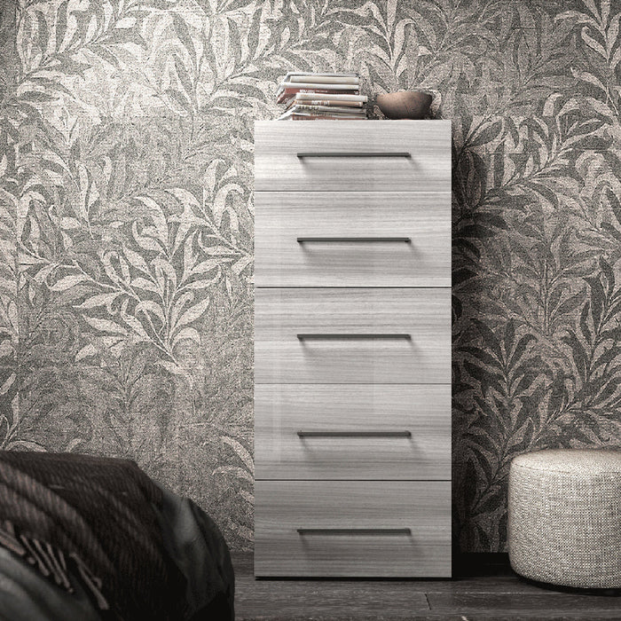 ESF Furniture - Mia 6 Piece King Size Bedroom Set in Silver Grey - MIAKSBED-6SET - GreatFurnitureDeal