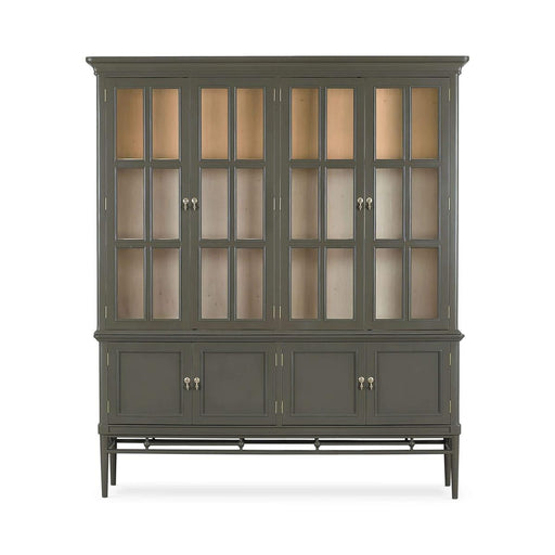 Bramble - Seraphine 4 Door Glass Display Cabinet w/ Glass Shelves & LED - BR-69078 - GreatFurnitureDeal