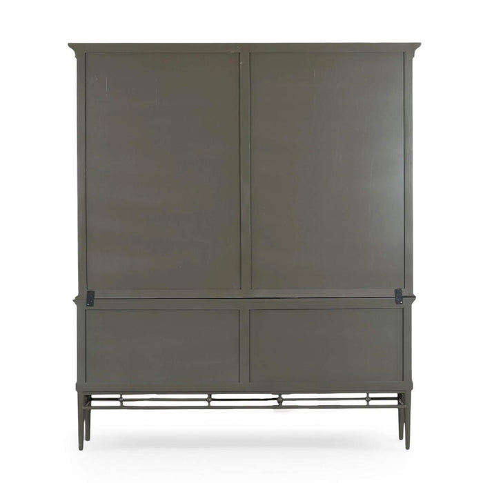 Bramble - Seraphine 4 Door Glass Display Cabinet w/ Glass Shelves & LED - BR-69078
