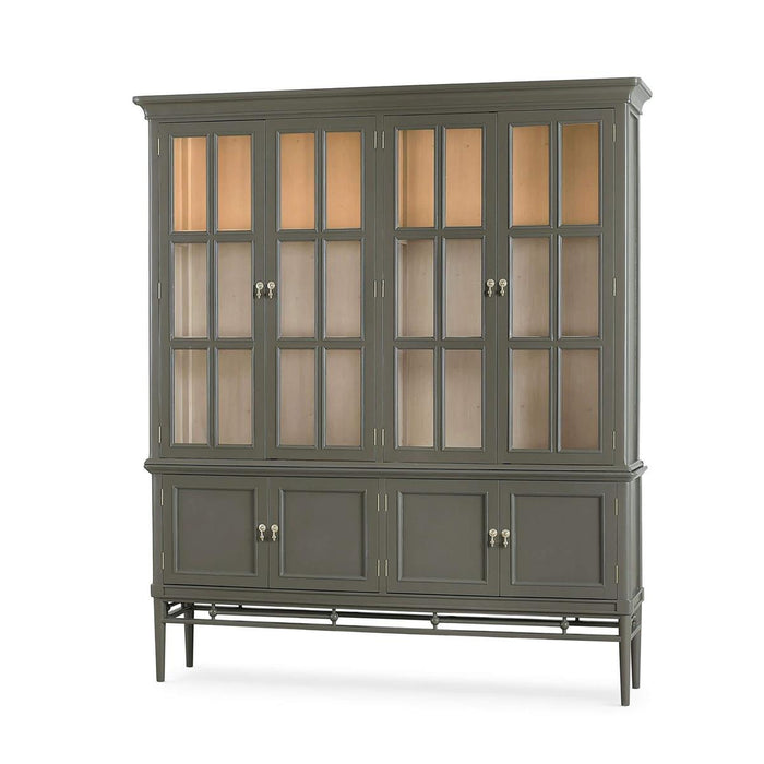 Bramble - Seraphine 4 Door Glass Display Cabinet w/ Glass Shelves & LED - BR-69078