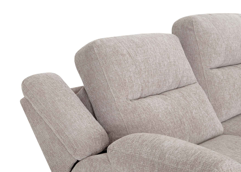 Franklin Furniture - 690 Cleveland 5 Piece Power Reclining Sectional Sofa with Power Headrest & USB in Stella Mushroom - 69001-69007-69099-69003-69002 - GreatFurnitureDeal