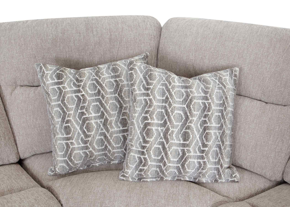 Franklin Furniture - 690 Cleveland 5 Piece Power Reclining Sectional Sofa with Power Headrest & USB in Stella Mushroom - 69001-69007-69099-69003-69002 - GreatFurnitureDeal