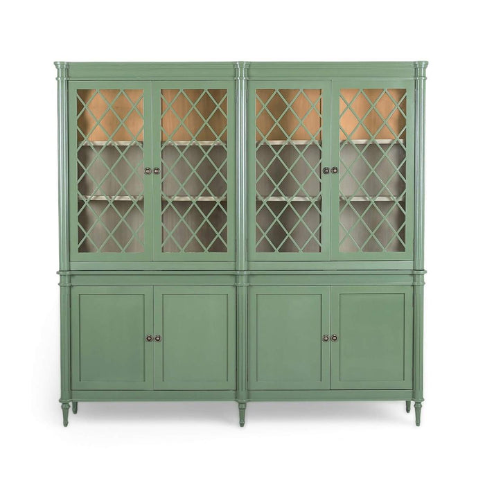 Bramble - Kelly 4 Door Glass Display Cabinet w/ Glass Shelves & LED - BR-69138