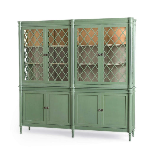 Bramble - Kelly 4 Door Glass Display Cabinet w/ Glass Shelves & LED - BR-69138 - GreatFurnitureDeal