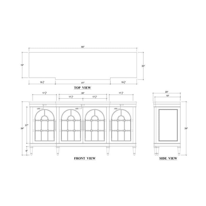 Bramble - Chambre Sideboard w/ LED - BR-69151