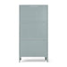 Bramble - Alto Display Cabinet w/ Rattan & Glass Shelves w/ LED - BR-69280 - GreatFurnitureDeal