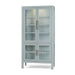 Bramble - Alto Display Cabinet w/ Rattan & Glass Shelves w/ LED - BR-69280 - GreatFurnitureDeal