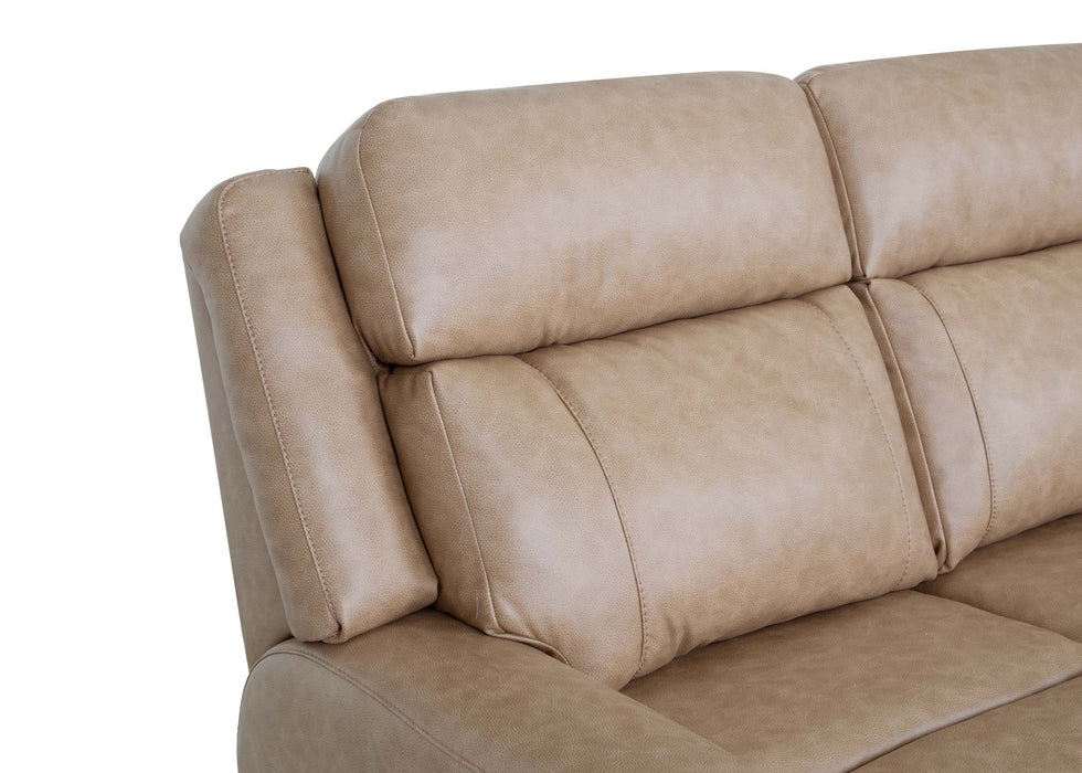 Franklin Furniture - 693 Parker 3 Piece Power Reclining Sofa Set in Duvall Vintage Brown - 69347-69335-6593-SAND