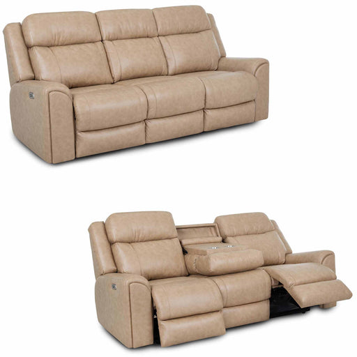 Franklin Furniture - 693 Parker 2 Piece Power Reclining Sofa Set in Duvall Sand - 69347-69335-SAND - GreatFurnitureDeal