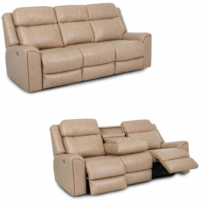 Franklin Furniture - 693 Parker 2 Piece Power Reclining Sofa Set in Duvall Sand - 69347-69335-SAND