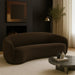 Meridian Furniture - Hyde 89.5" Brown Boucle Fabric Upholstered Sofa - 693Brown-S - GreatFurnitureDeal