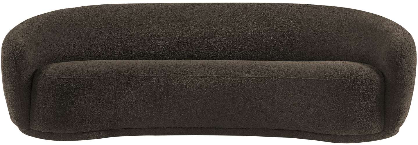 Meridian Furniture - Hyde 89.5" Brown Boucle Fabric Upholstered Sofa - 693Brown-S - GreatFurnitureDeal