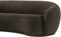 Meridian Furniture - Hyde 89.5" Brown Boucle Fabric Upholstered Sofa - 693Brown-S - GreatFurnitureDeal