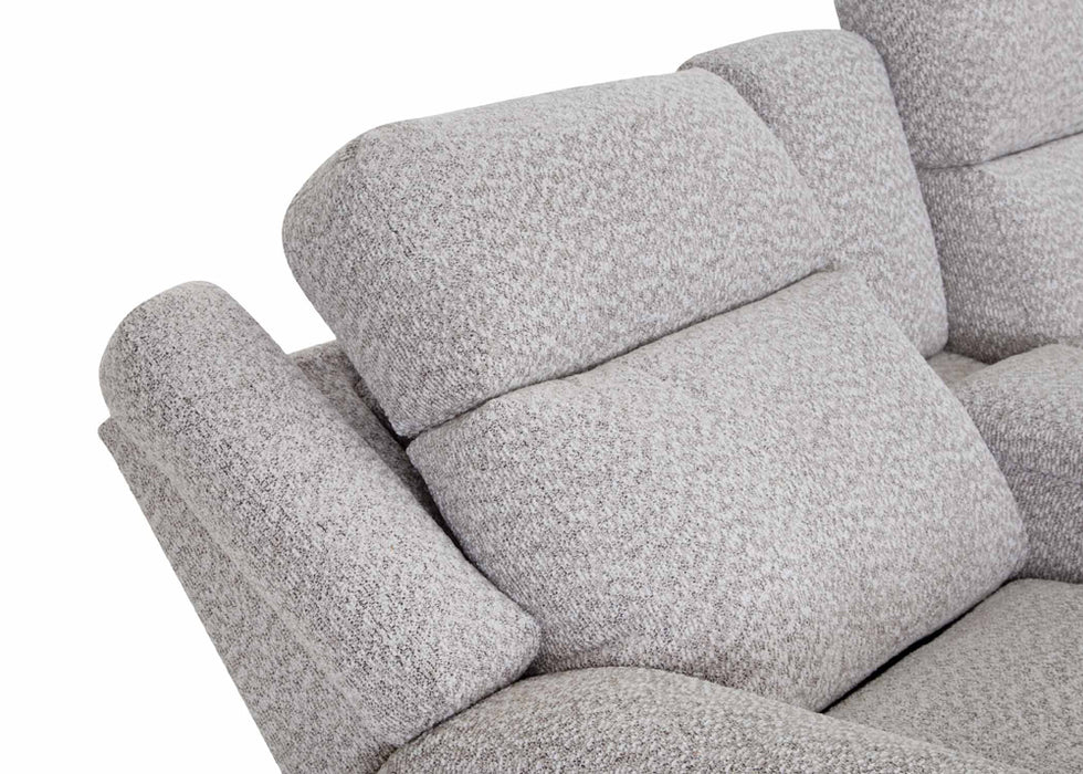 Franklin Furniture - 694 Keegan 3 Piece Power Reclining Sectional Sofa with AIR MASSAGE w/Integrated USB-A/C in Easy Peasy Sterling - 69431-62-69499-69456-60