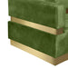 Meridian Furniture - Belsa 148" Olive Velvet Upholstered 2pc. Sectional - 694Olive-Sectional - GreatFurnitureDeal