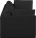 Meridian Furniture - Ease 76" Black Fabric Upholstered 2pc. Sofa - 696Black-S76B - GreatFurnitureDeal