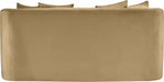 Meridian Furniture - Alder 66" Camel Velvet Upholstered Loveseat - 699Camel-L - GreatFurnitureDeal