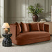 Meridian Furniture - Alder 66" Cognac Velvet Upholstered Loveseat - 699Cognac-L - GreatFurnitureDeal