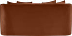 Meridian Furniture - Alder 66" Cognac Velvet Upholstered Loveseat - 699Cognac-L - GreatFurnitureDeal