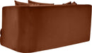 Meridian Furniture - Alder 66" Cognac Velvet Upholstered Loveseat - 699Cognac-L - GreatFurnitureDeal
