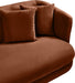 Meridian Furniture - Alder 93.5" Cognac Velvet Upholstered Sofa - 699Cognac-S - GreatFurnitureDeal