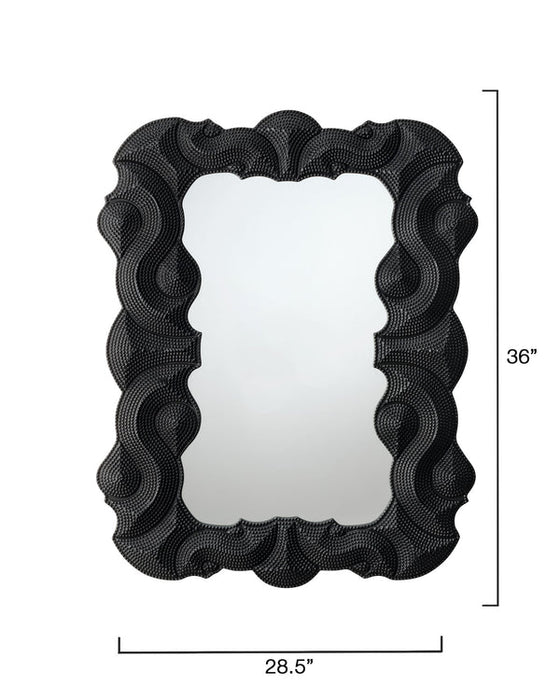 Jamie Young Company - Baroque Mirror in Black - 6BARO-MIBK - GreatFurnitureDeal