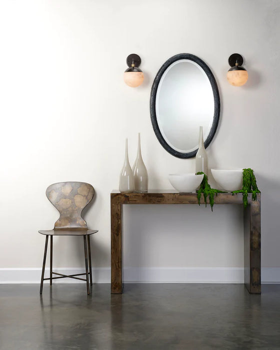 Jamie Young Company - Ovation Oval Mirror - Charcoal - 6OVAT-MICH - GreatFurnitureDeal