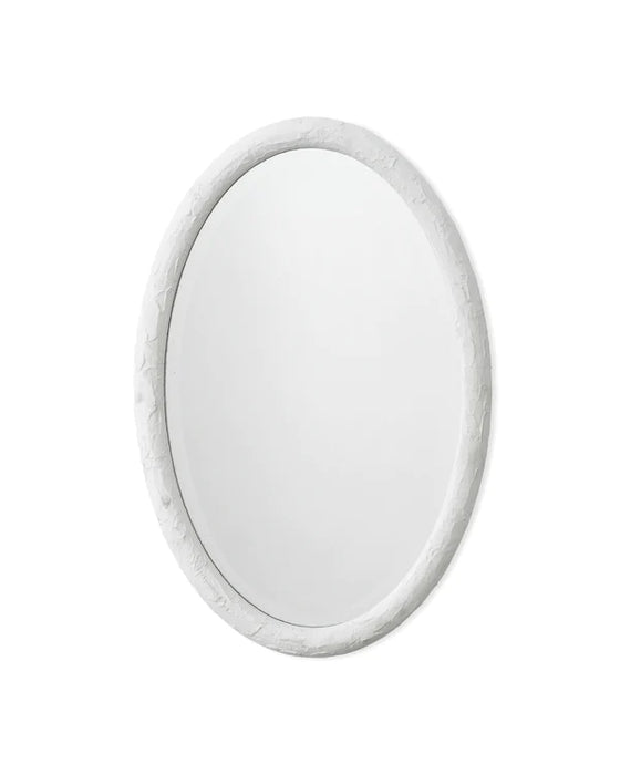 Jamie Young Company - Ovation Oval Mirror - White - 6OVAT-MIWH