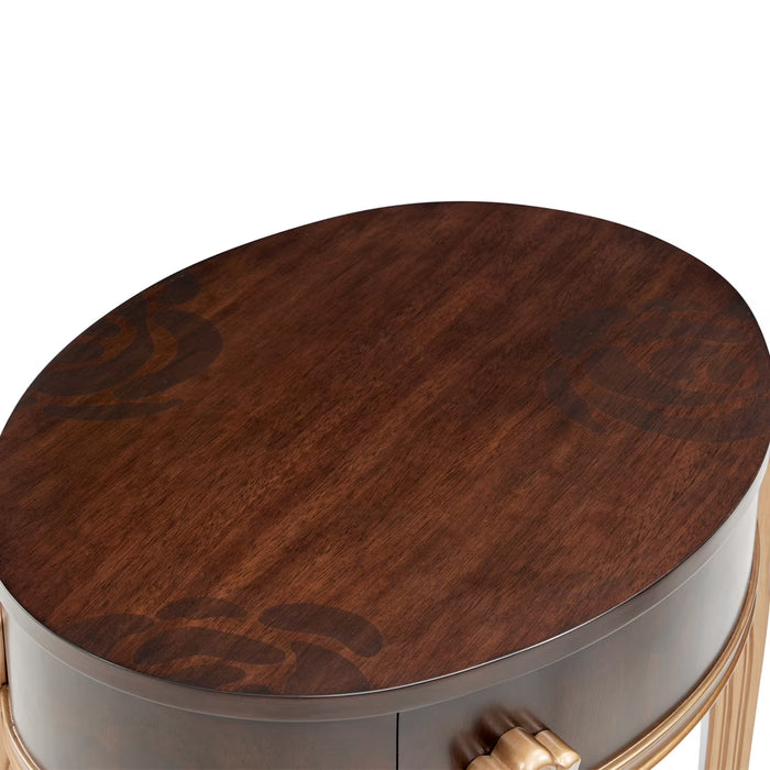 AICO Furniture - Camellia Field - 3 Occasional Table Set - Warm Pecan - N9090201-400-N9090202-400 - GreatFurnitureDeal