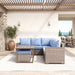 Homelegance - Marina Outdoor Sectional Sofa Set in Blue - 70000RBU-SC - GreatFurnitureDeal