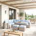 Homelegance - Marina Outdoor Sectional Sofa Set in Blue - 70000RBU-SC - GreatFurnitureDeal