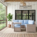 Homelegance - Marina Outdoor Sectional Sofa Set in Blue - 70000RBU-SC - GreatFurnitureDeal