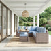 Homelegance - Marina Outdoor Sectional Sofa Set in Blue - 70000RBU-SC - GreatFurnitureDeal