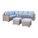 Homelegance - Marina Outdoor Sectional Sofa Set in Blue - 70000RBU-SC - GreatFurnitureDeal