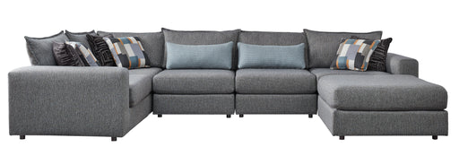 Southern Home Furnishings - Silversmith Sectional in Grey - 7004-11L 15 19KP 19KP 11R 03 Silversmith-MTO - GreatFurnitureDeal