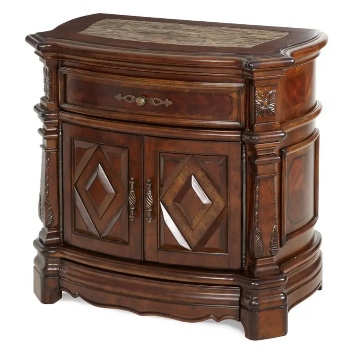 AICO Furniture - Windsor Court Nightstand - 70040-54 - GreatFurnitureDeal