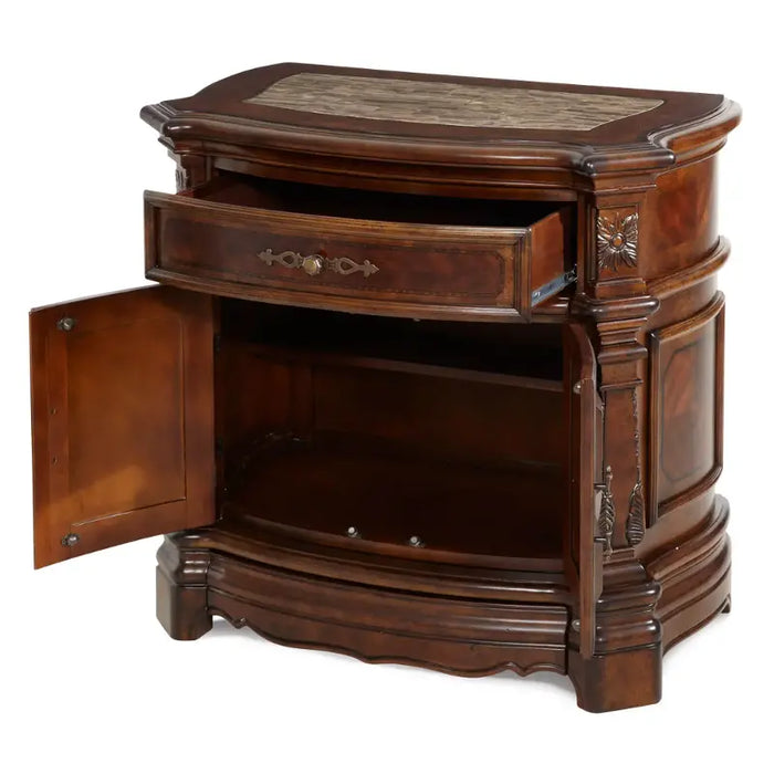 AICO Furniture - Windsor Court Nightstand - 70040-54 - GreatFurnitureDeal