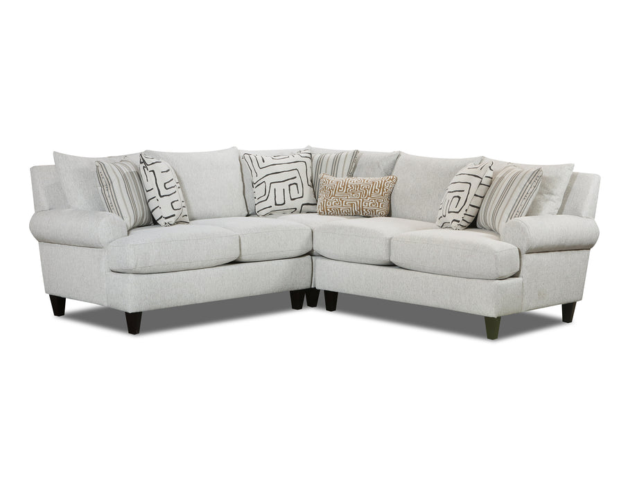 Southern Home Furnishings - Durango Sectional in Pewter - 7005-21L, 15KP, 21R Durango Pewter Sectional - GreatFurnitureDeal