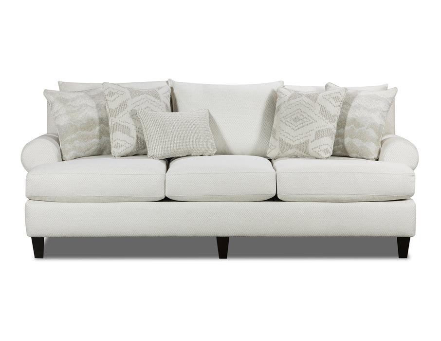 Southern Home Furnishings - Hobnob Sofa in Off-White - 7005-00KP Hobnob Cotton Sofa - GreatFurnitureDeal