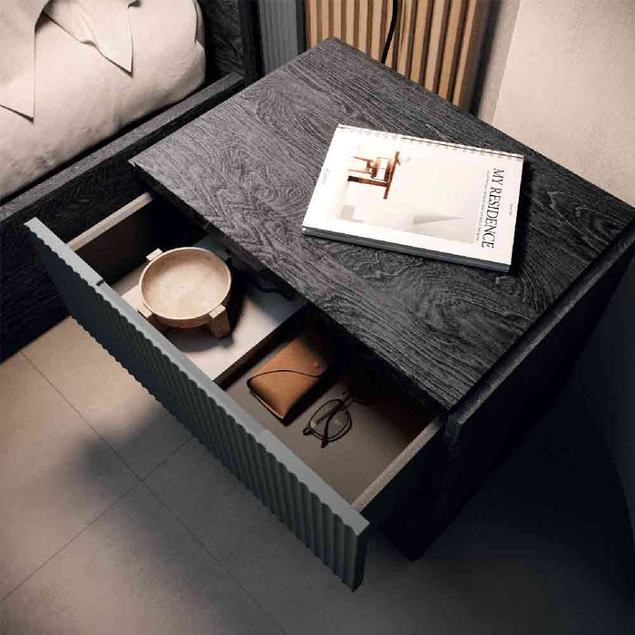 ESF Furniture - Onyx 7 Piece Queen Size Bedroom Set in Metallic Matte - ONYXQS-7SET - GreatFurnitureDeal