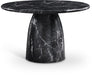 Meridian Furniture - Cosenza 48.5" Black Marble Finish Concrete Indoor / Outdoor Dining Table - 701Black-T - GreatFurnitureDeal