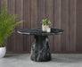 Meridian Furniture - Cosenza 48.5" Black Marble Finish Concrete Indoor / Outdoor Dining Table - 701Black-T - GreatFurnitureDeal