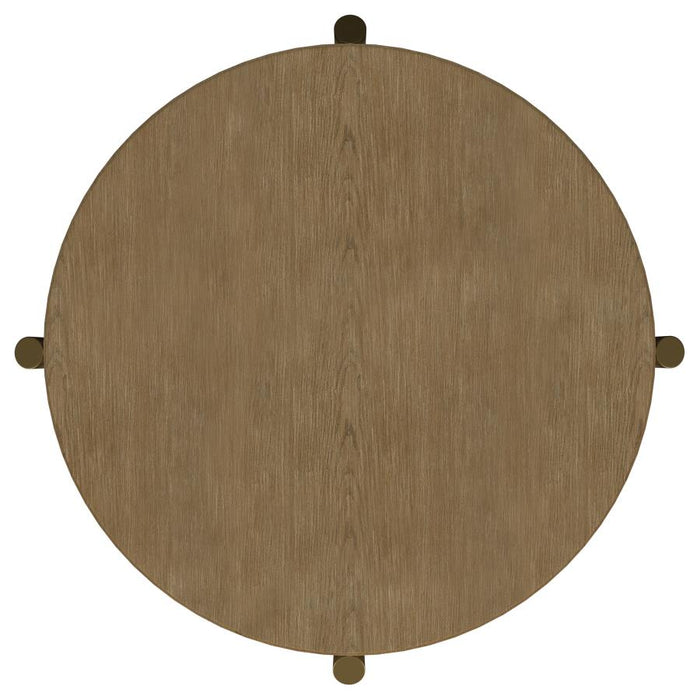 Coaster Furniture - Arini 3-Piece Round Coffee and End Table Set in Sand Wash - 706188-S3 - GreatFurnitureDeal