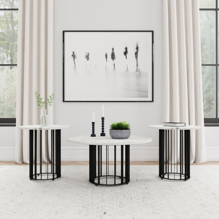 Coaster Furniture - Haven 3-Piece Occasional Table Set in Black - 706208-S3 - GreatFurnitureDeal